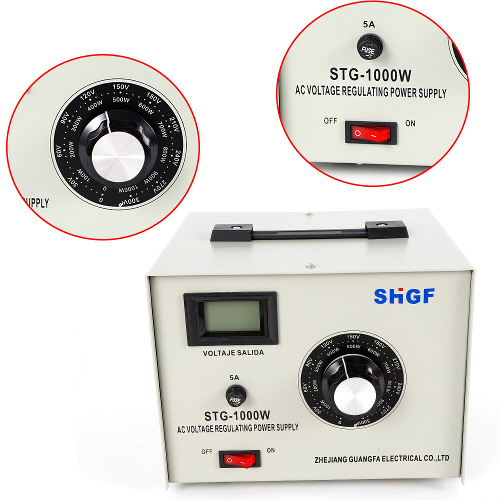 Variac Auto Transformer AC Variable Voltage Regulator Metered 1KW 0-300V Hotsale