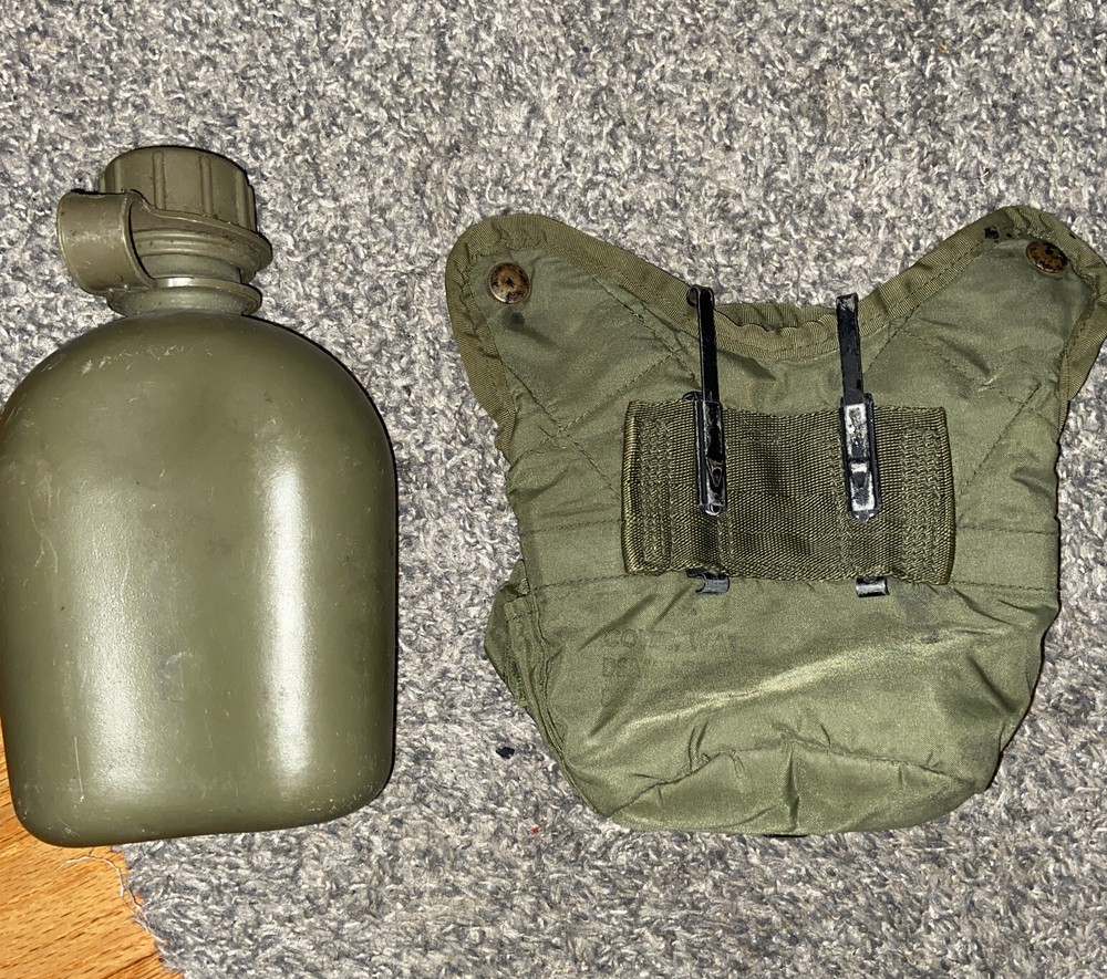 military canteen with pouch