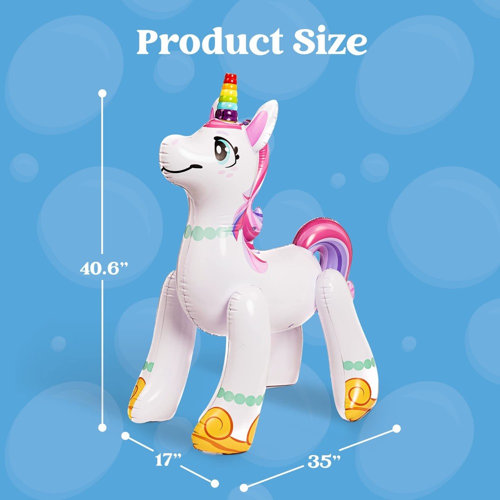 INFLATABLE UNICORN BUBBLE MACHINE