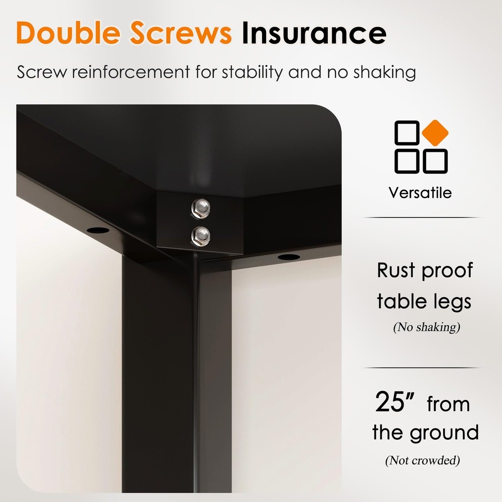 31.5 Inch Black Walnut Small Computer Desk Adjustable Home Office Table