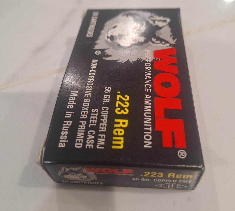 0pen box wolf .223rem 55 gr
