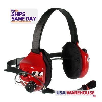 Racing Electronics RT006, One Red Plastic Headset Platinum Series Performance Pa