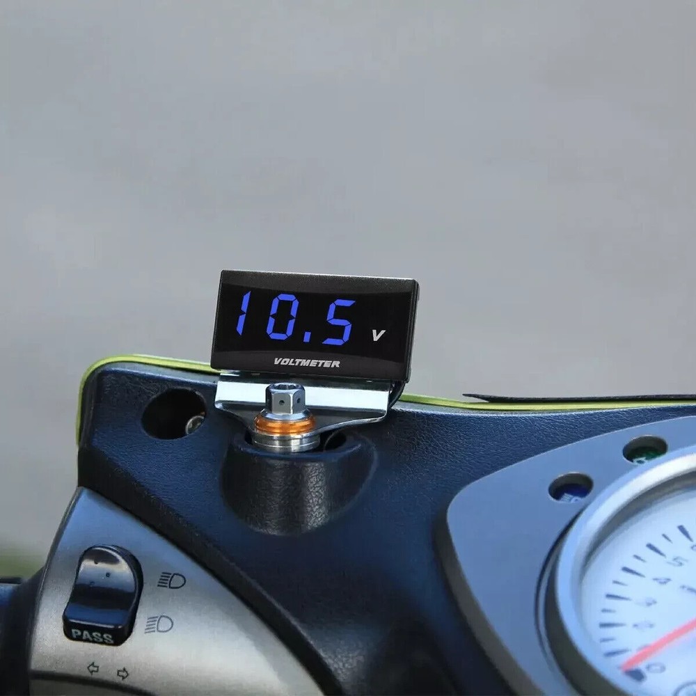 12V Digital LED Display Voltmeter Voltage Gauge Panel Meter Car Motorcycle