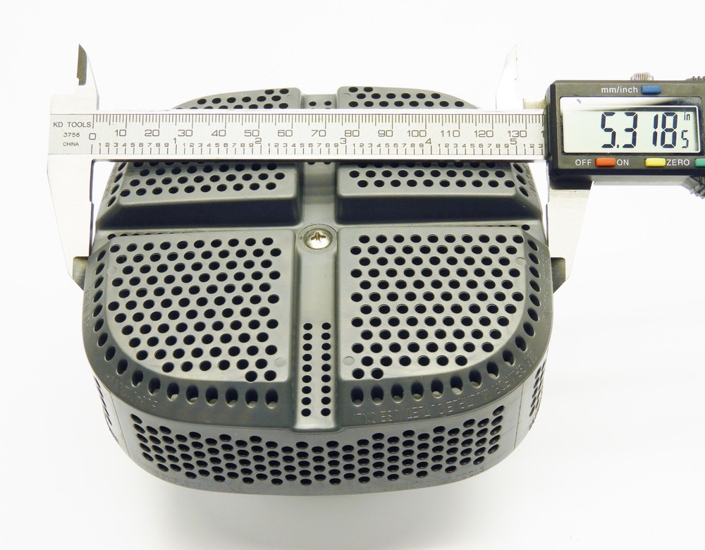 Waterway 5.32" Designer Square Wall Suction Strainer With 2" Threaded Wall Fitti