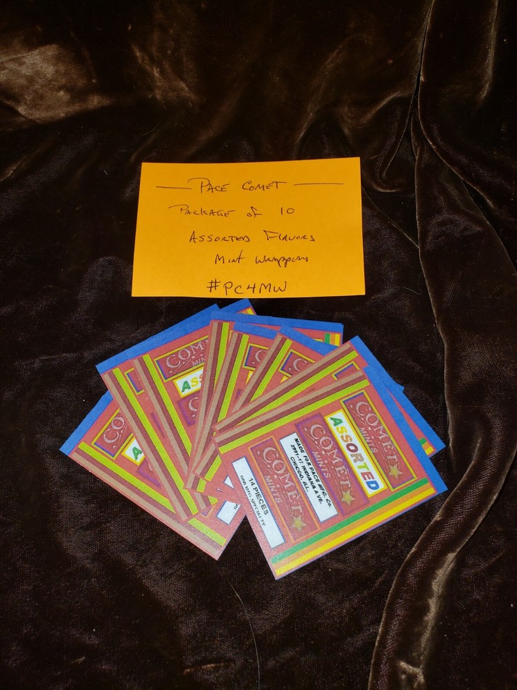 REPRO PACE COMET MINT WRAPPERS "ASSORTED FLAVORS" 10 PACK #PC4 ASSORTED