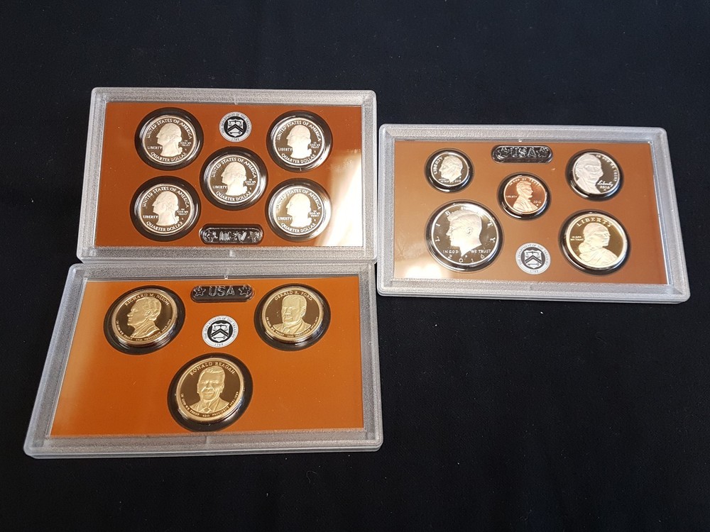 2016 Proof Set Complete 3 Sets. CLAD 13 Coins total