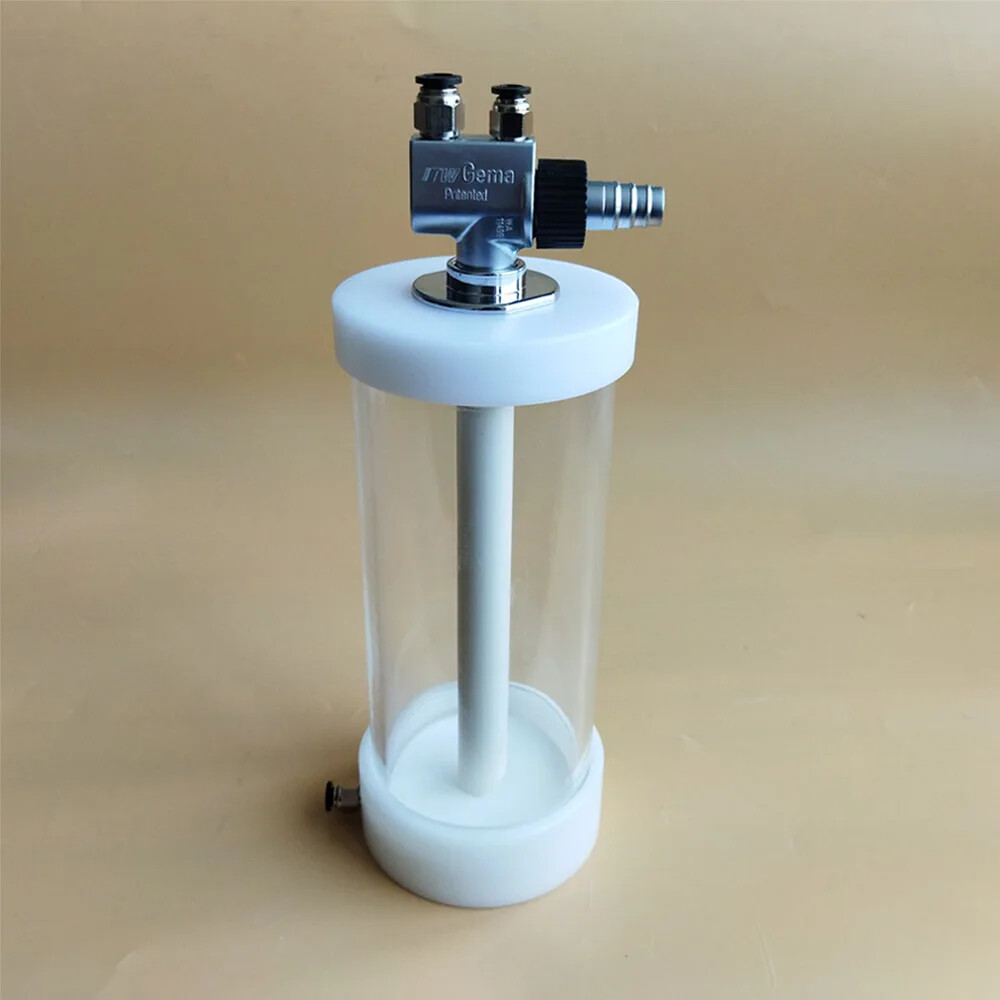 Fluidized funnel cup 1L with IG02 pump for powder sprayer system Vent optional