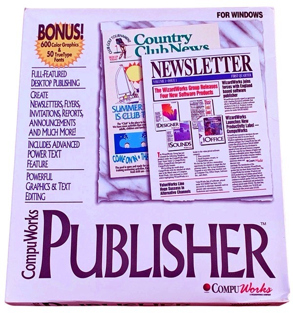 Vintage CompuWorks Publisher circa 1993