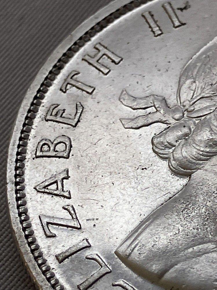 1955 CANADA Silver Dollar $1 Ag .800