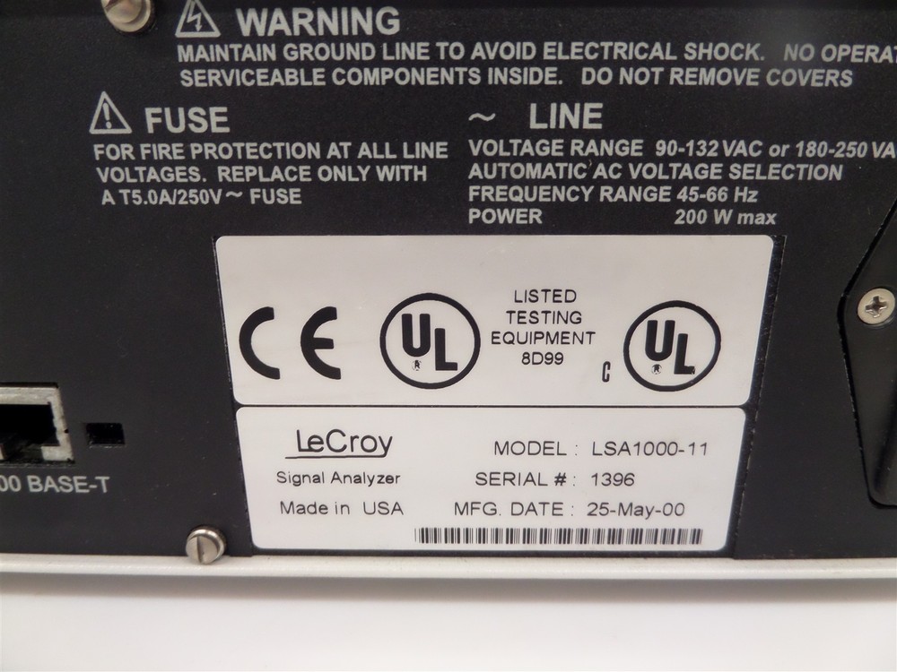 LeCroy LSA1000-11 High Speed Signal Digitizer/Analyzer