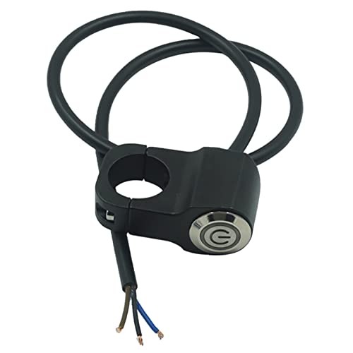 7/8" 22mm Motorcycle Handlebar Switch waterproof Push Button For Horn Start