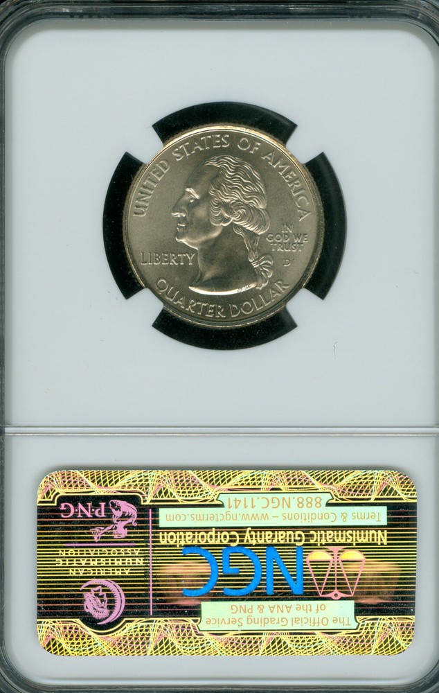 2008 D ALASKA QUARTER NGC MS67 SMS .