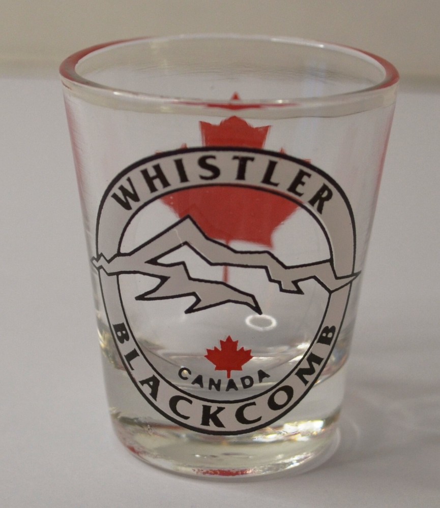 WHISTLER BLACKCOMB CANADA MAPLE LEAF SHOT GLASS