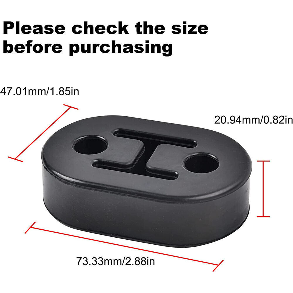 4PCS Exhaust Tail Pipe Mount Bracket Heavy Duty Rubber Hanger Bushing Insulator