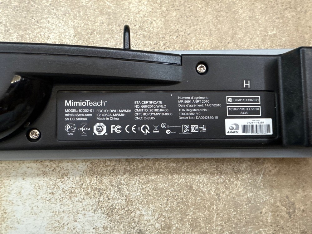 Dymo Mimio Teach ICD02-01 Hub Bar Interactive Whiteboard System Pointing