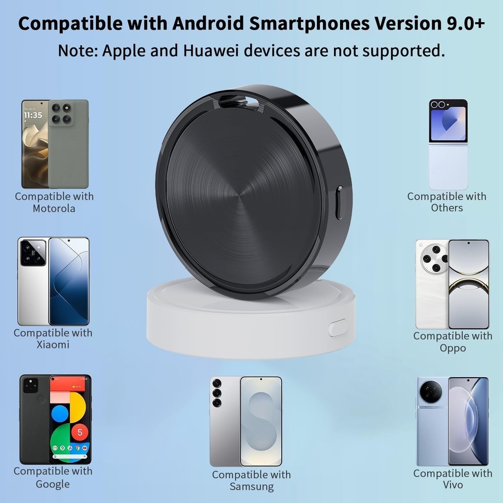 4-Pack Android Bluetooth Tracker Tag IP65 Waterproof Item Finder for Keys Wallet