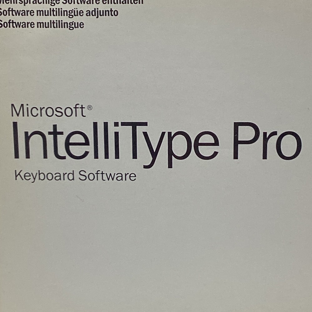 SEALED 1999 Microsoft IntelliType Pro Keyboard Software CD Set X04-84502