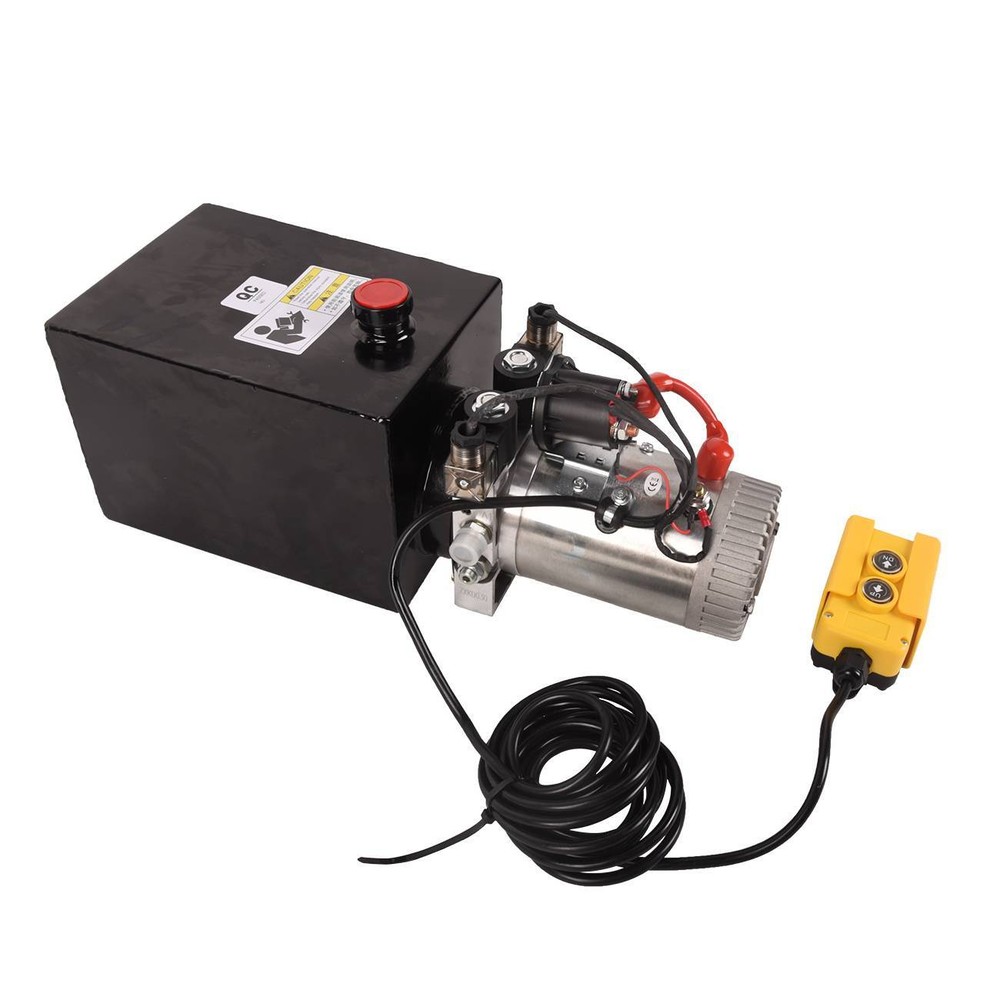 Hydraulic Pump 8 Quart Double Acting for Dump Trailer Forklifts Lifting Platform