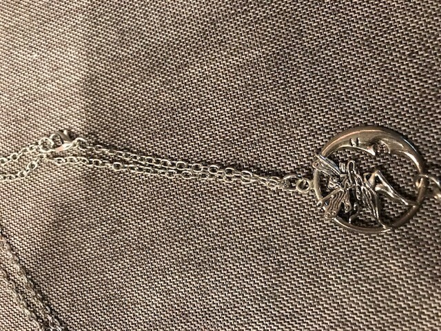 Fairy Moon Pendulum with Chain,Necklace