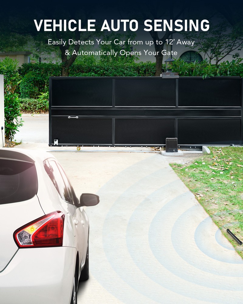 CO-Z Wired Vehicle Sensor Car Detector Exit Wand for Automatic Gate Opener