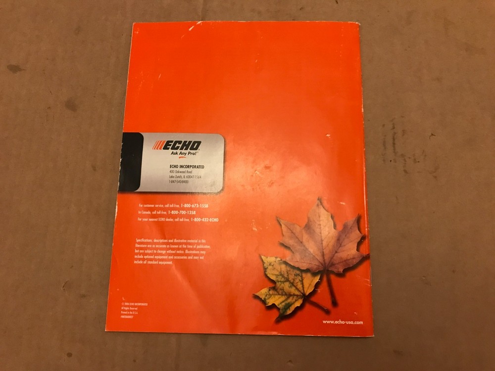 2006 Echo Master Parts Catalog