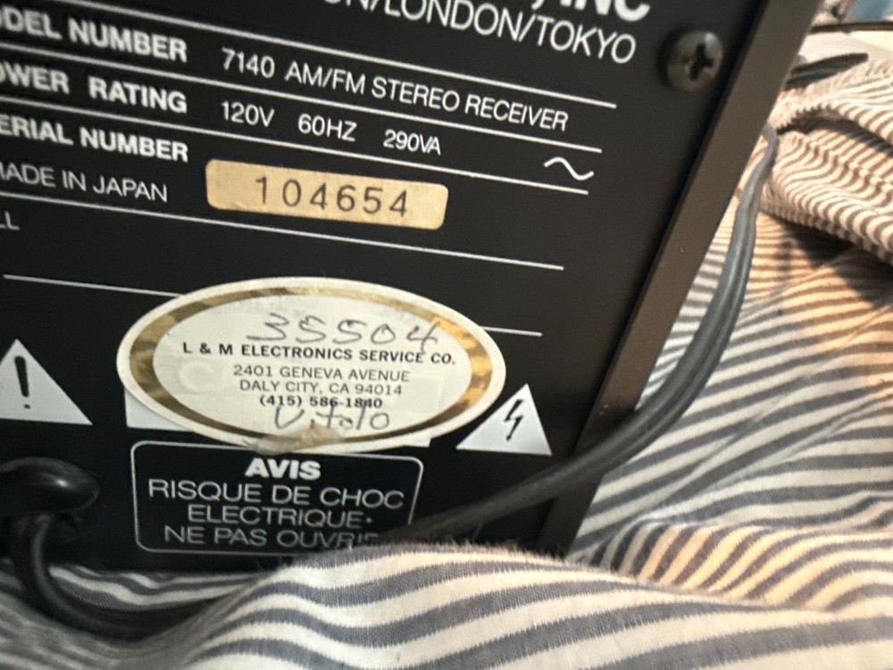 nad stereo receiver 7140 used