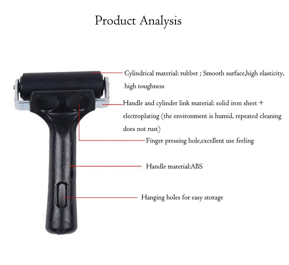 3 Pack Brayer Rollers Vinyl Rubber Roller for Cricut Maker Printing Inking