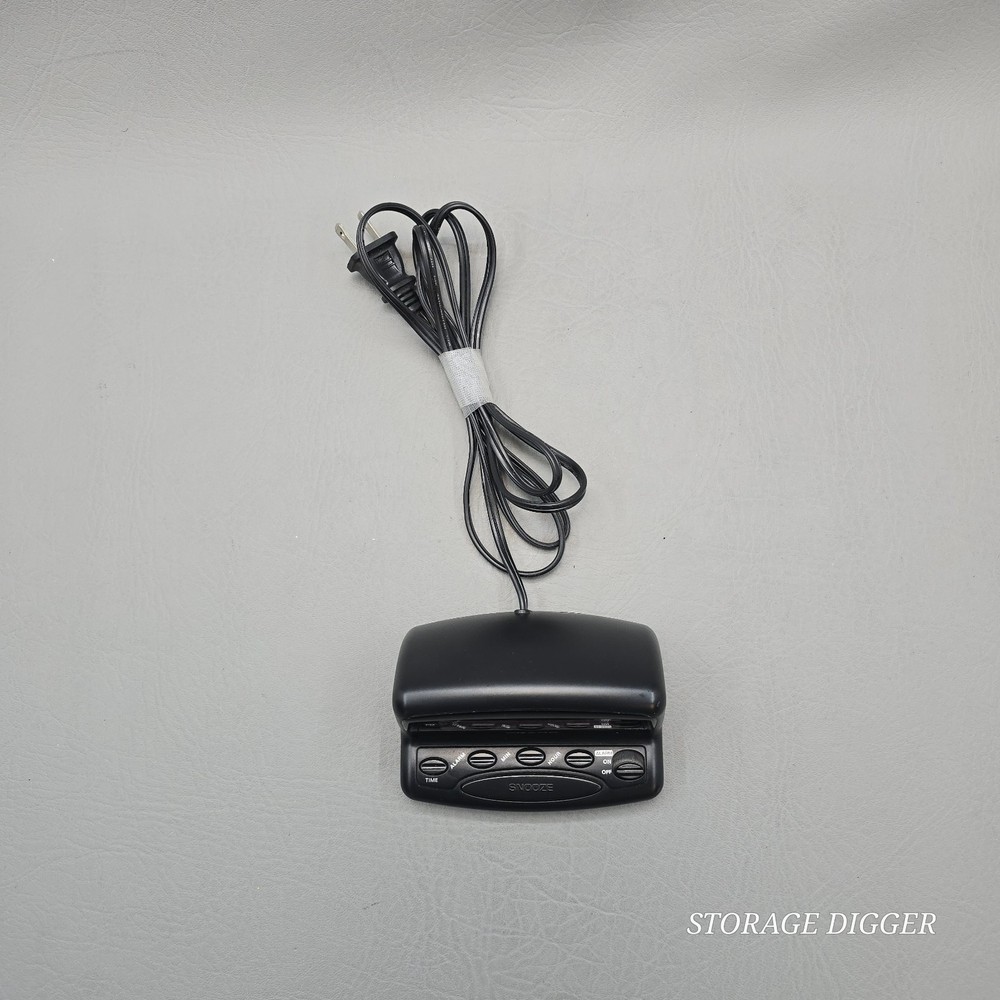 Sharp SPC026 Digital Alarm Clock Black LED Display Snooze Button Battery Backup