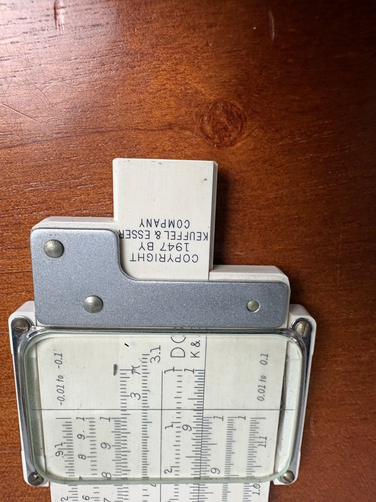 Keuffel & Esser K&E 4081-3 Log Log Duplex Decitrig Slide Rule w/ Case