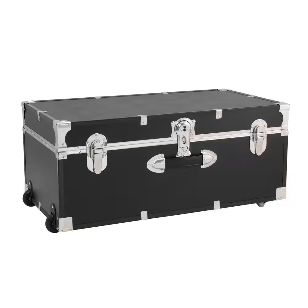 Seward Explorer 30 In. Trunk with Wheels & Lock, Black