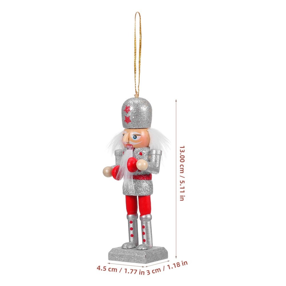 10 Pcs Nutcrackers Christmas Decorations Cutouts Small Ornaments
