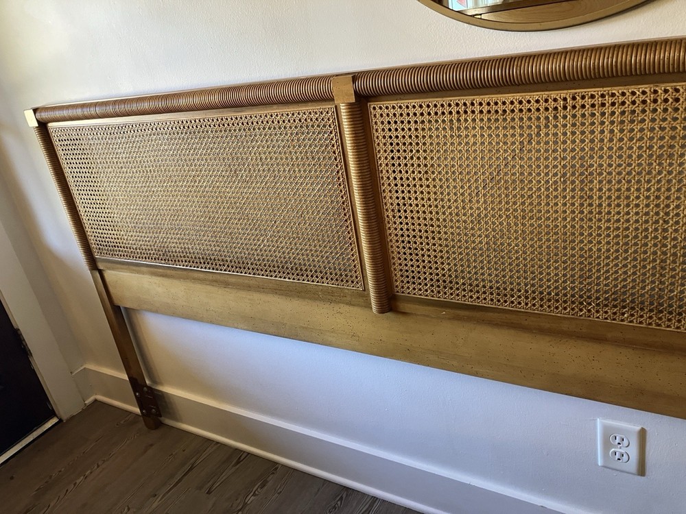 Vintage Boho King Size Headboard - Wicker Weve By Dixie Brand