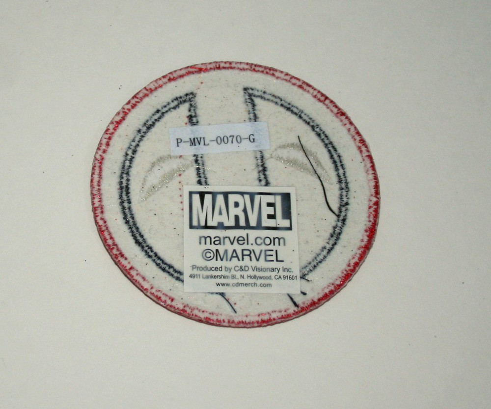 Official Marvel Comics Deadpool Logo Sparkle Iron-On Cloth Jacket Patch New
