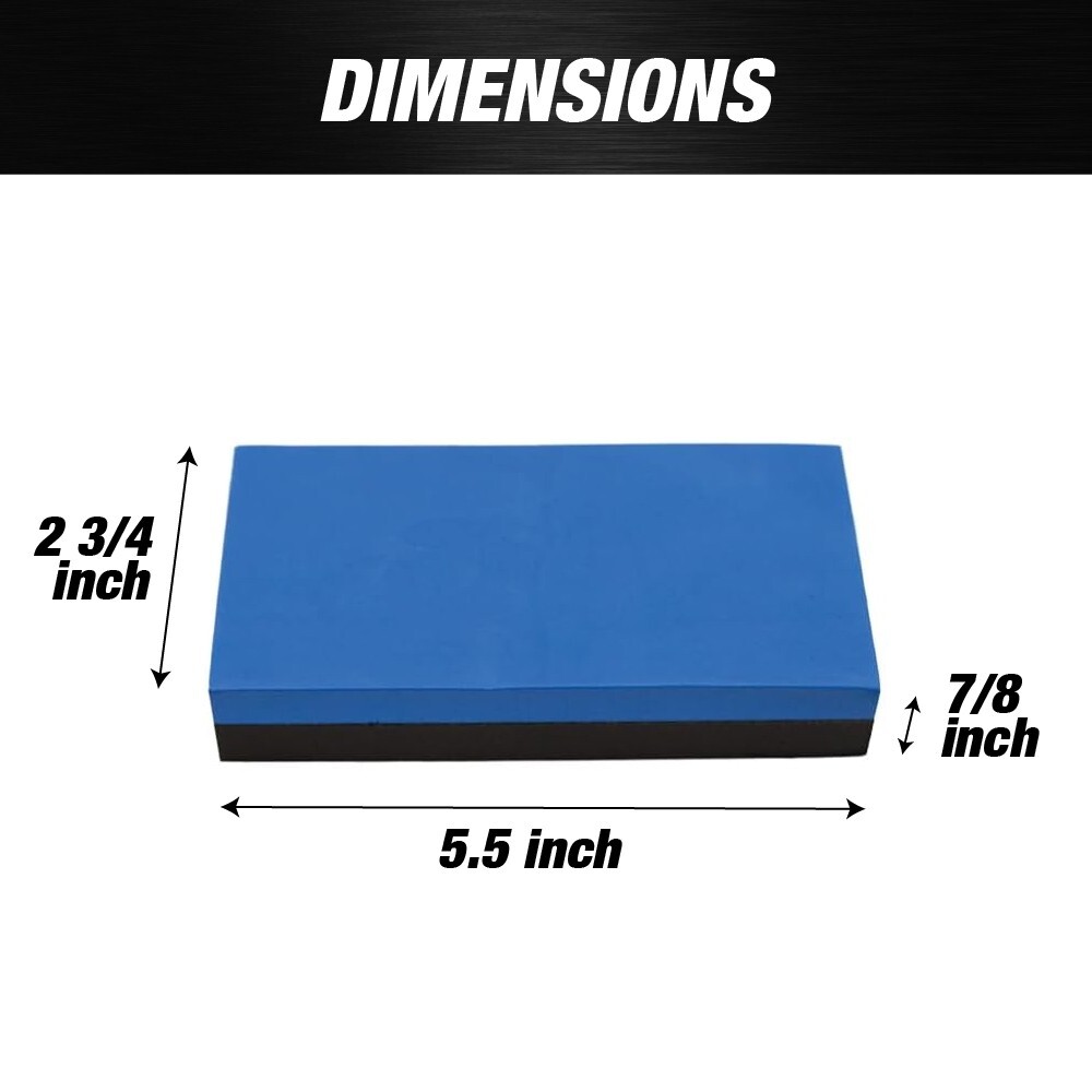 EVA Sanding Blocks Semi Rigid Double Sided Sand Sponge (2 Pack)