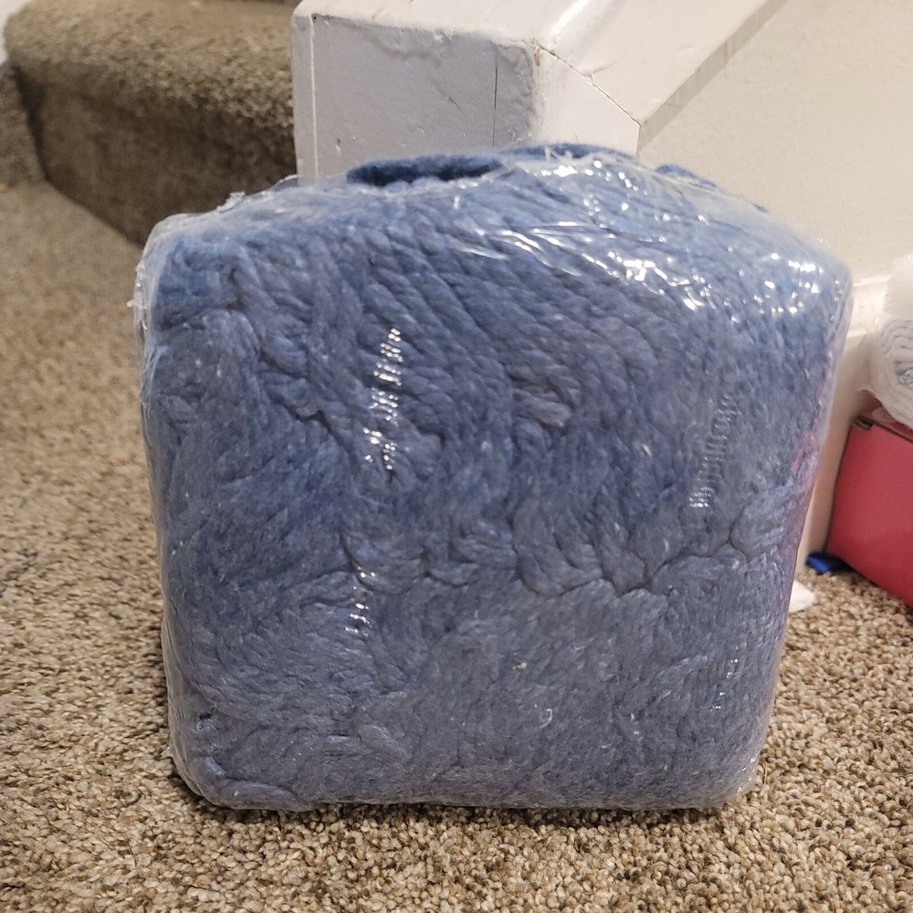 Winco MOP-24C 24oz Wet Mop Head Blue