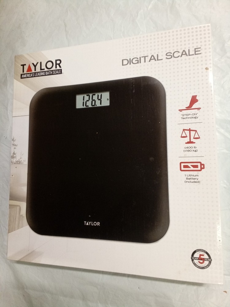 TAYLOR Digital Scale (BLACK) Lithium Battery Included