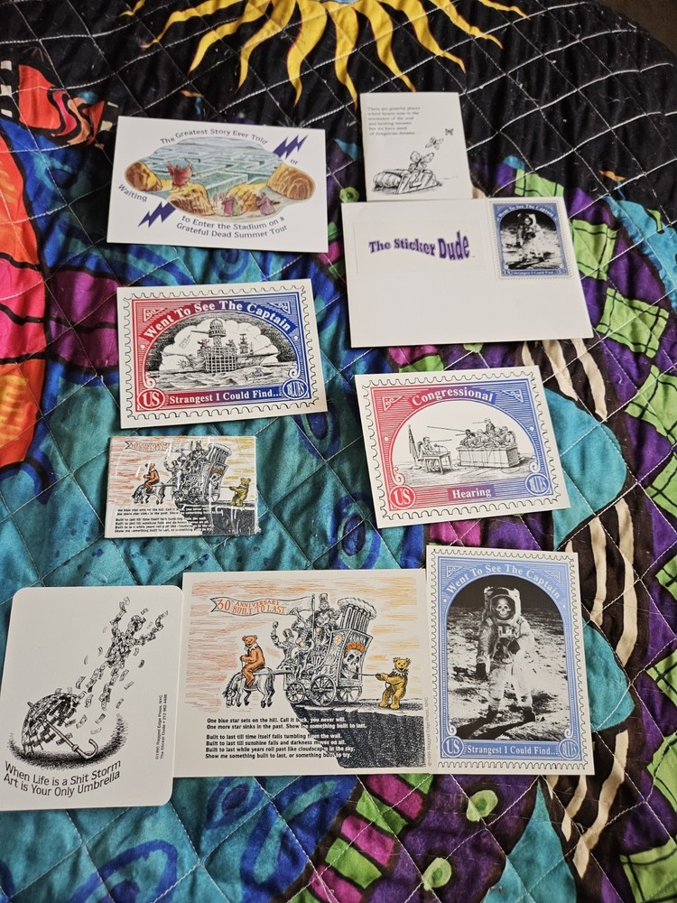 Grateful Dead Robert Hunter Liberty Notebook Unused in box with extras