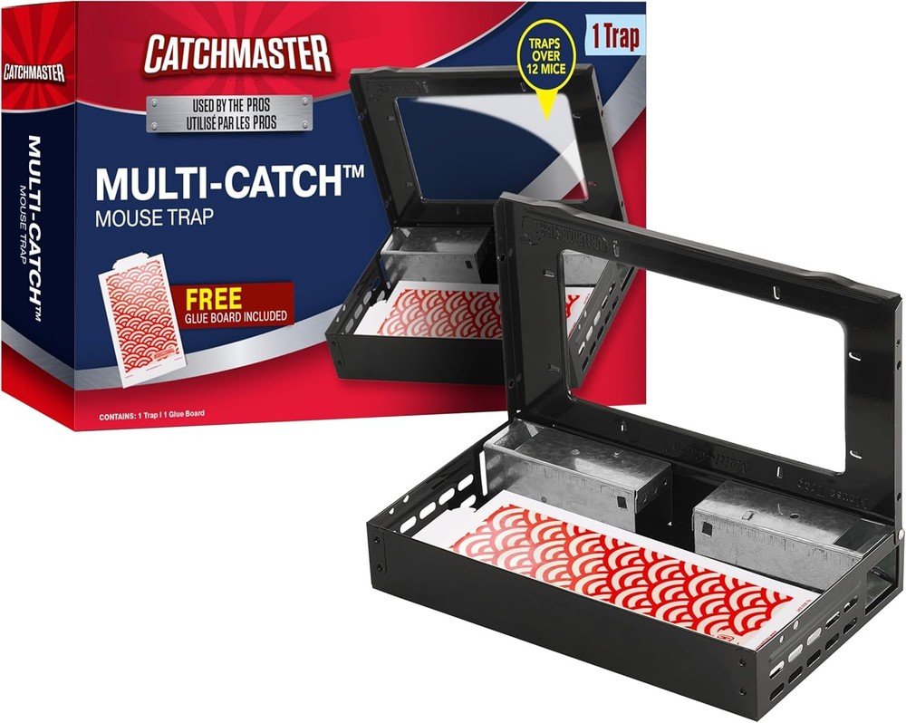 Catchmaster Pro Series Multi-Catch Mouse Trap Includes Replaceable Glue Board