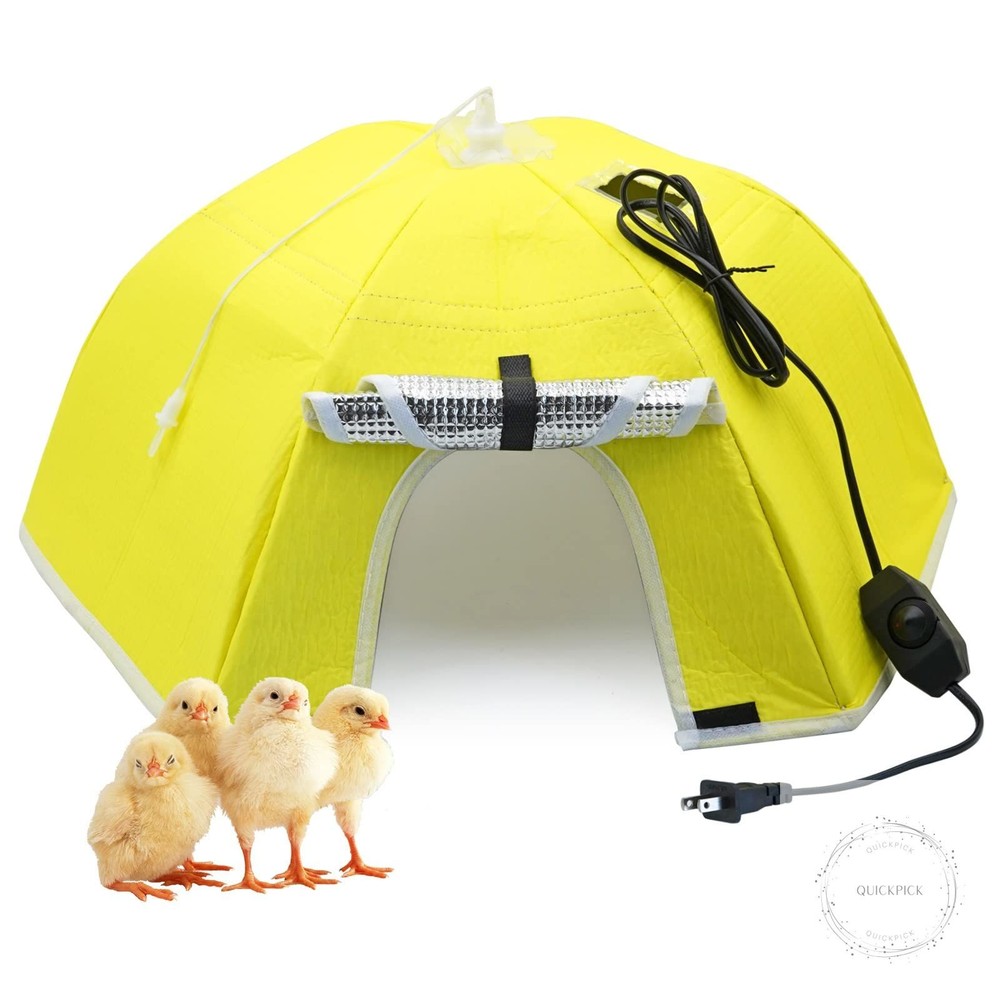 Large Chick Brooder Heating Plate Chick Brooder Box 21.6" Heat up to 50 Chicks