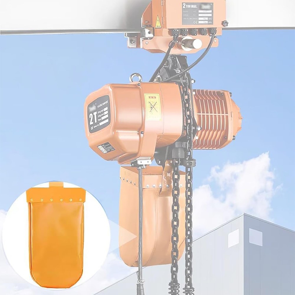 Chain Bag Container for Overhead Crane Hoist Chain Storage Keep Tangle-Free