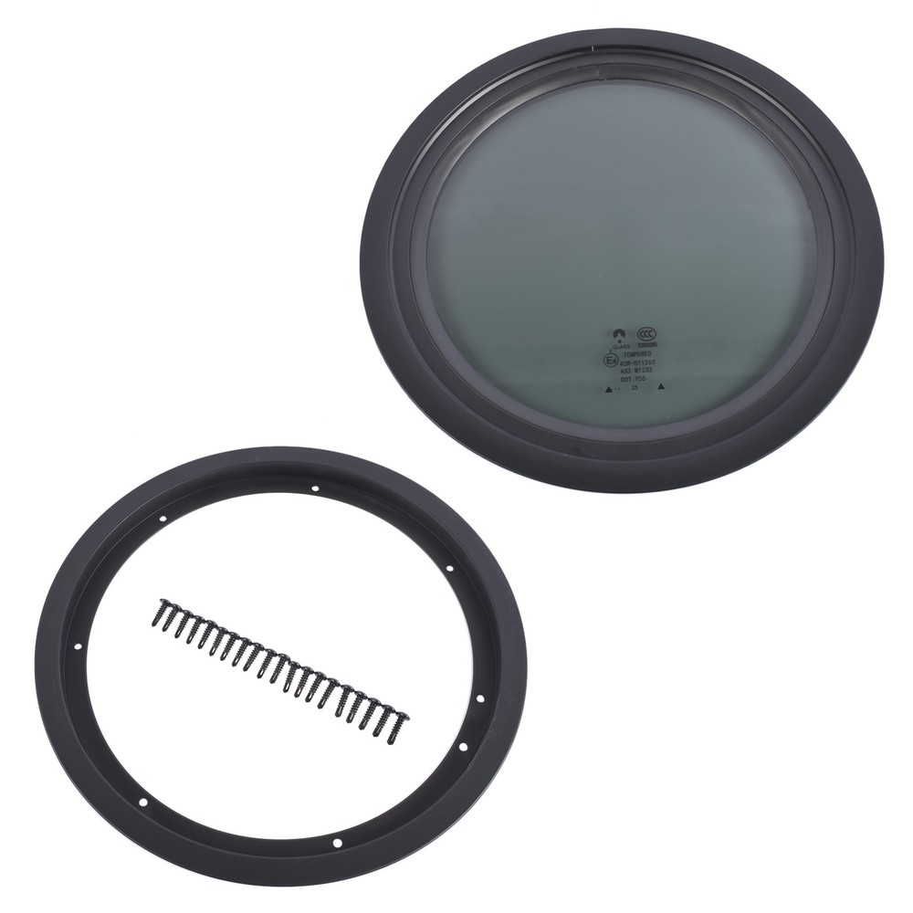 12"/ 13" Diameter Round Fixed Window for 1-5/8" Thickness Wall RV Camper Cargo