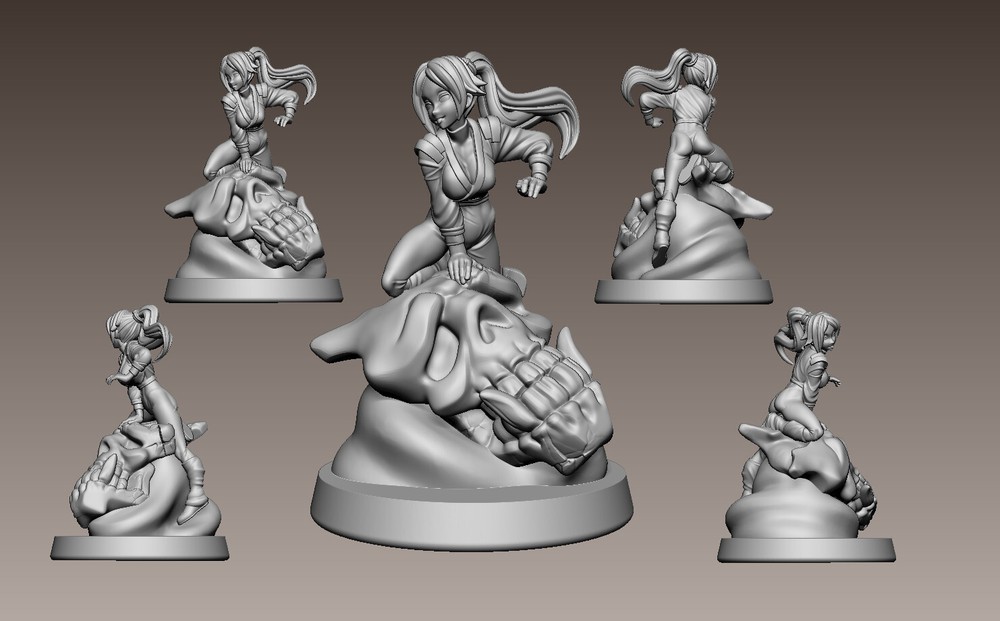 DnD Miniature 32/75mm Black Pantom by LPOMC