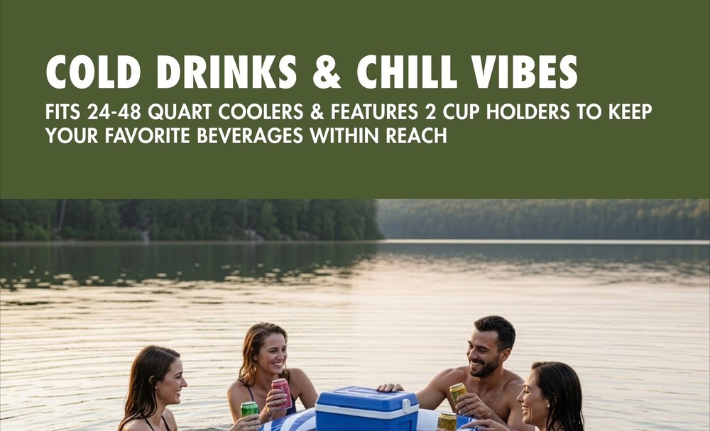Cooler Float, Blue & White Outdoor camping use
