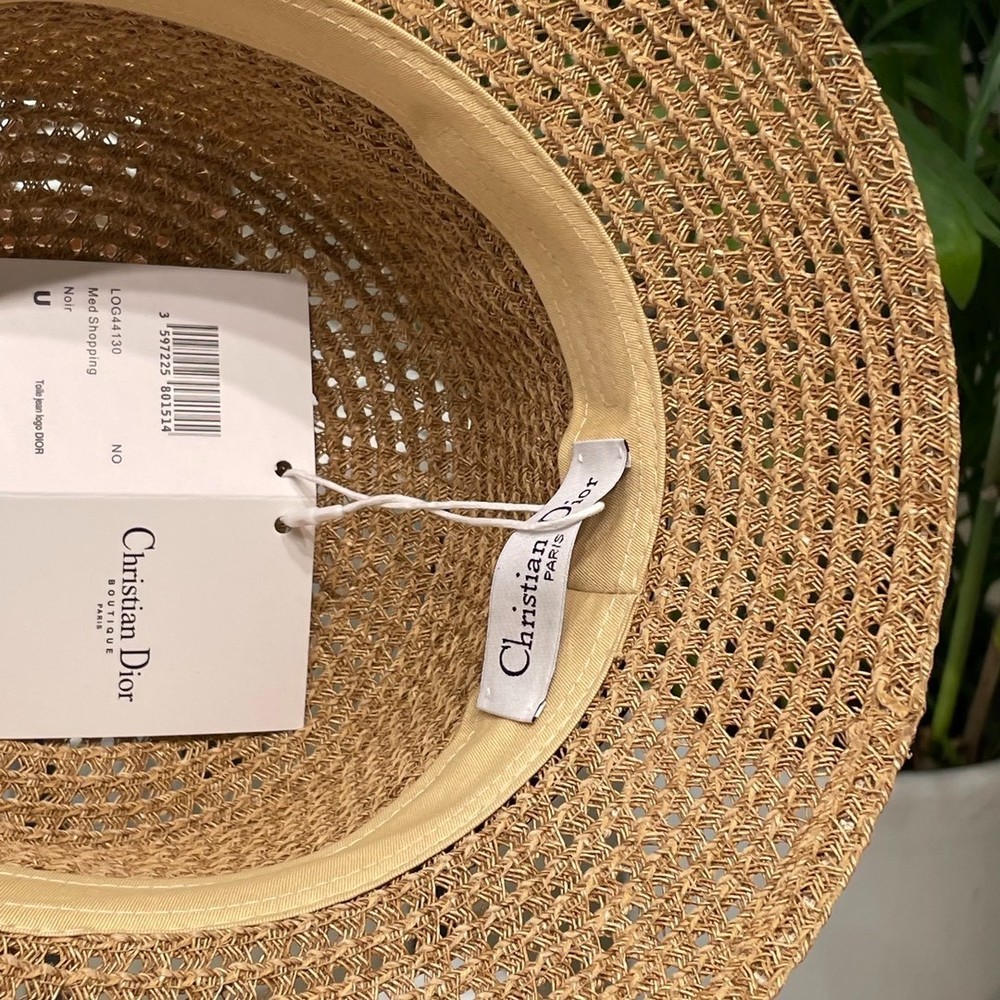 Letter logo woven fabric sun hat