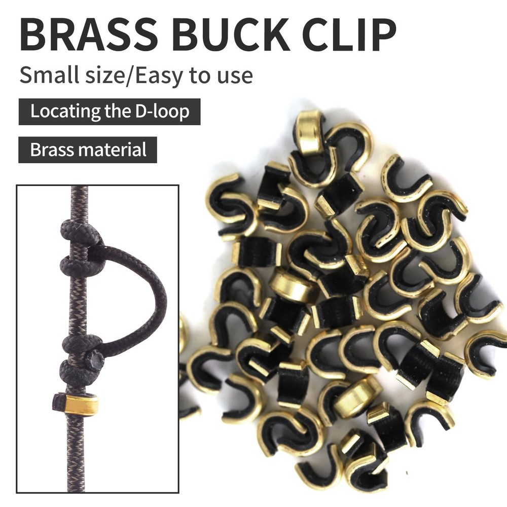 SPG Bow String Nock Points - 40 Packs Arrows Bowstring Nocking Point Set Arch...