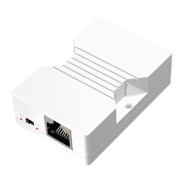 PoE Extender Switch 2 Rj45 200m Ethernet Data Enhancement Repeater Amplifier 10M