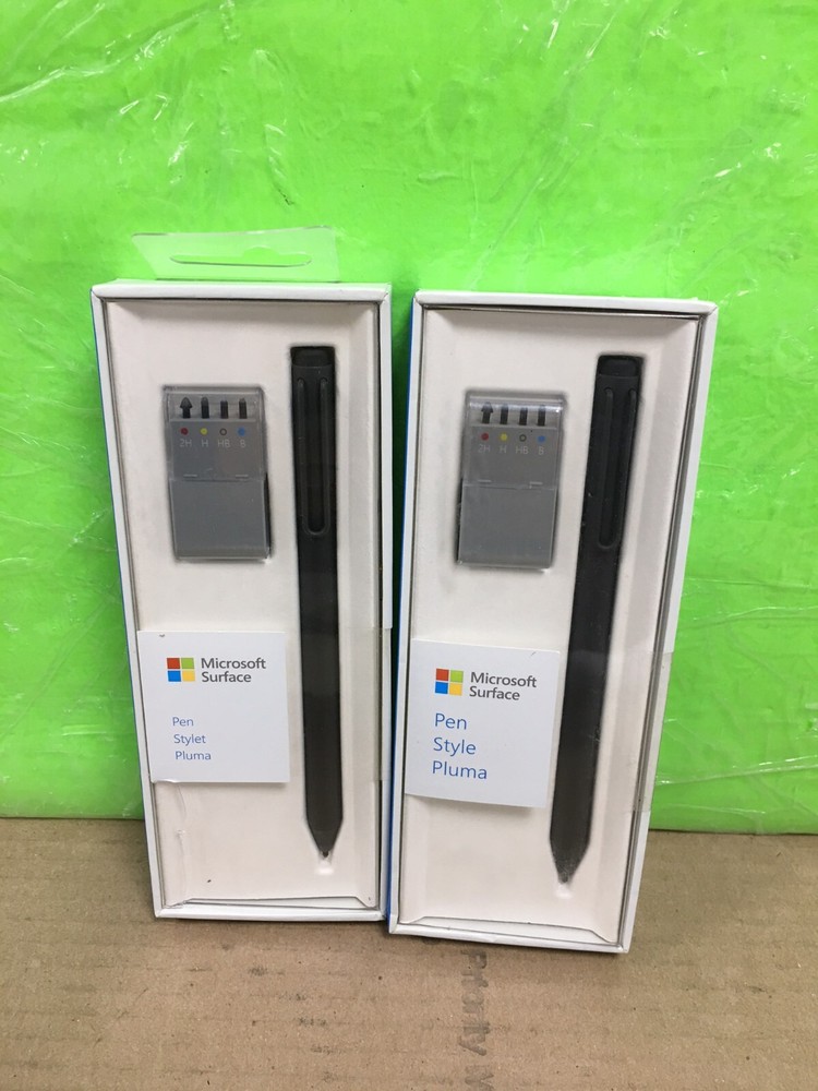 NEW! (2) Microsoft Surface Pen Surface 3/Pro3 4Surface Book Charcoal (3XY-00011)