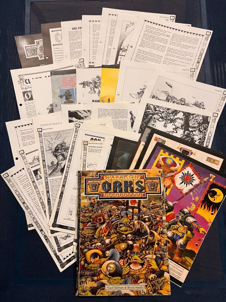 WAAARGH THE ORKS! – 1990 Original Warhammer Rulebook – OOP Games Workshop