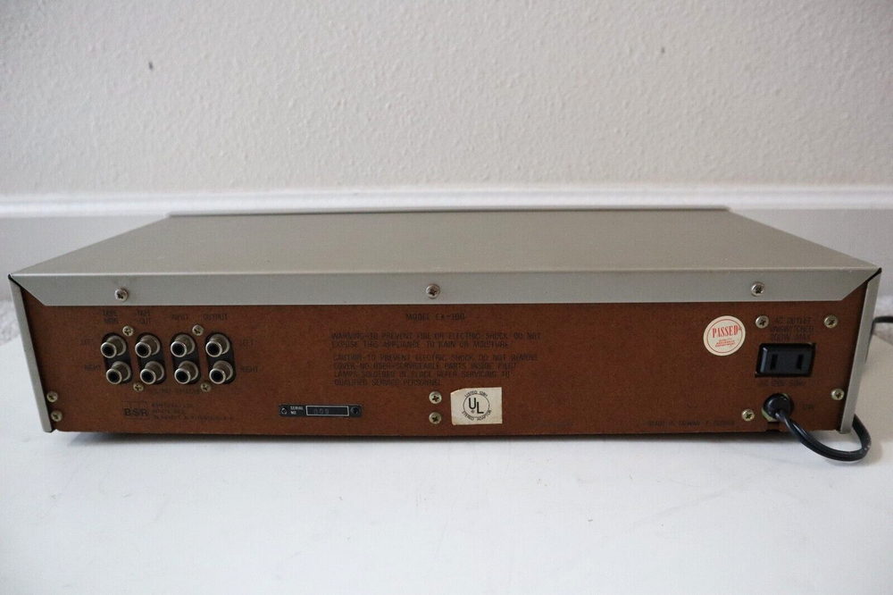 Vintage BSR EX-100 Stereo Frequency Equalizer - Tested Working