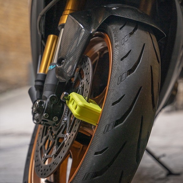 HIPLOK MD1000 DISC LOCK Yellow Motorcycle Anti-Angle Grinder Ultimate Security